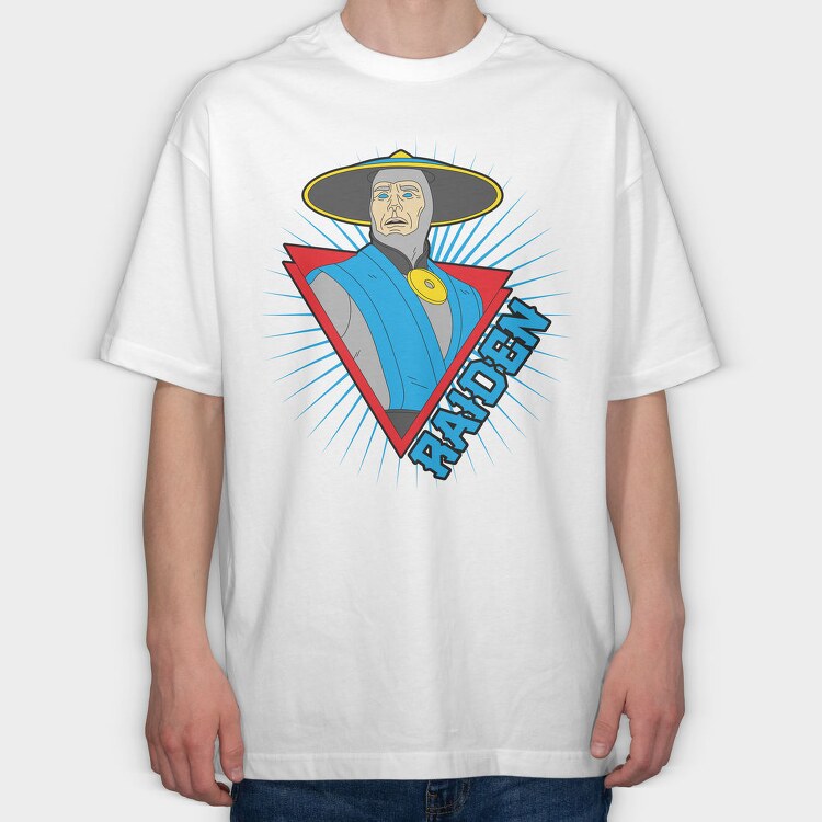 Raiden Warrior, Tricou Oversize Barbati (Unisex)