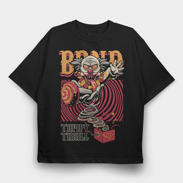 Clown Spring Thrill, Tricou Oversize Barbati (Unisex)