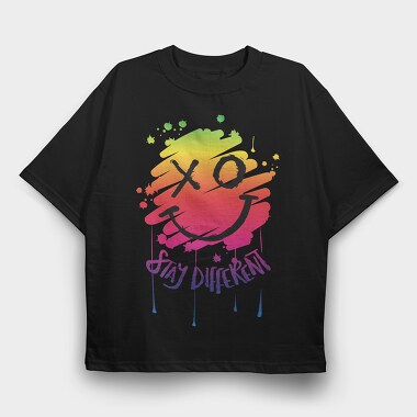 Color Splash Vibe, Tricou Oversize Barbati (Unisex)