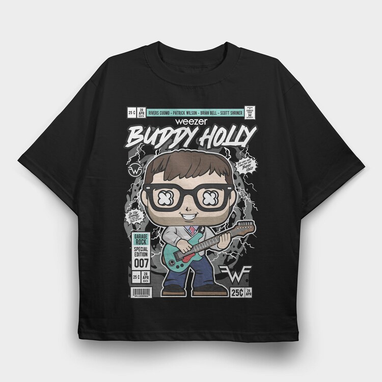 Weezer, Tricou Oversize Barbati (Unisex)