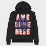 Awesome Beast Vibes, Hanorac Oversize Barbati (Unisex)
