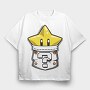 Question Mark Star, Tricou Oversize Barbati (Unisex)