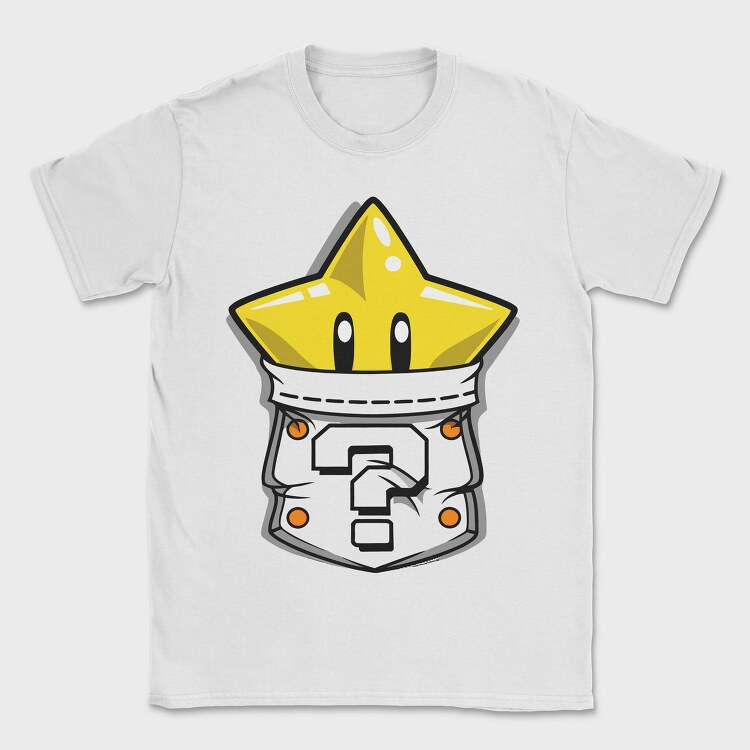 Question Mark Star, Tricou Barbati (Unisex)