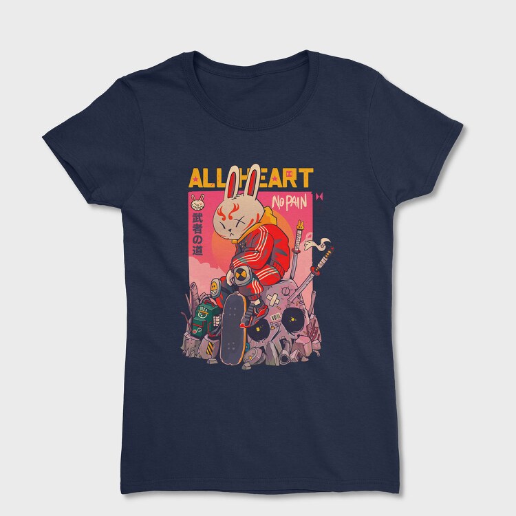 Bunny Warrior Vibes, Tricou Femei