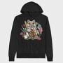 Cat Rebellion 2020, Hanorac Oversize Barbati (Unisex)