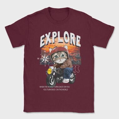 Cat Rider Dreams, Tricou Barbati (Unisex)