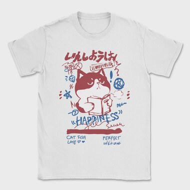 Catfish Love Happiness, Tricou Barbati (Unisex)