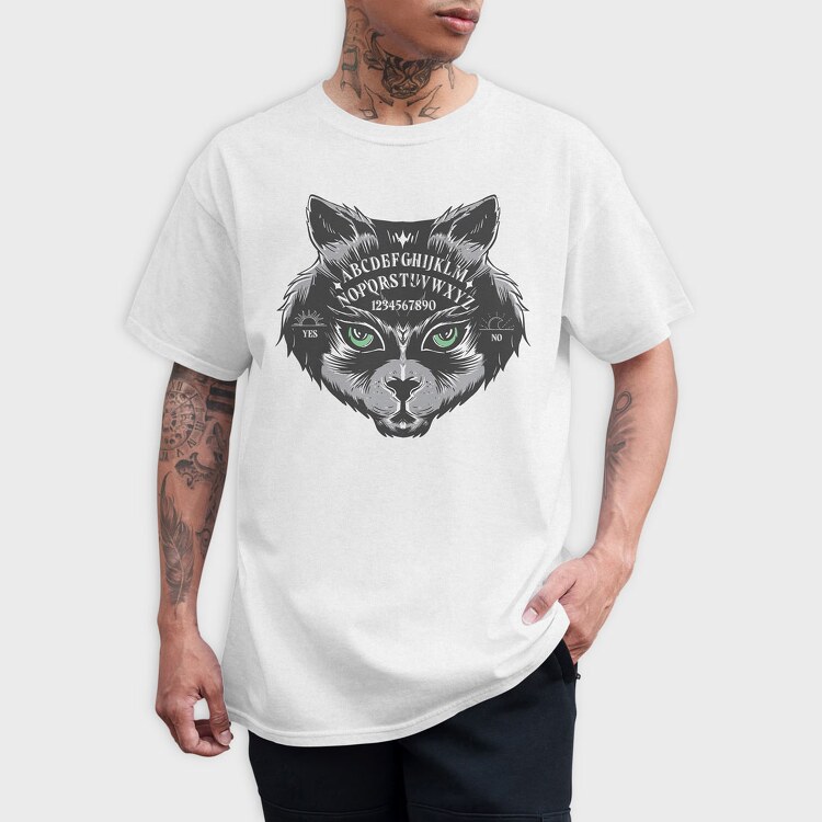 Ouija Cat, Tricou Barbati (Unisex)