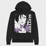 Purple Eyes Whisper, Hanorac Oversize Barbati (Unisex)