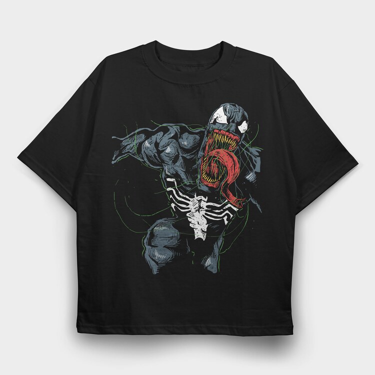 Pug Love, Tricou Oversize Barbati (Unisex)