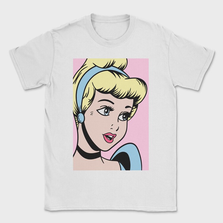 Pop Art Cinderella, Tricou Barbati (Unisex)