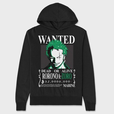 Zoro Green Grin, Hanorac Oversize Barbati (Unisex)