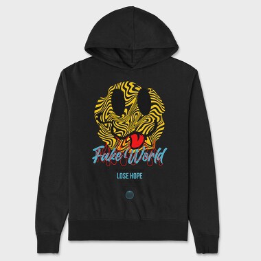 Fake Love World, Hanorac Oversize Barbati (Unisex)