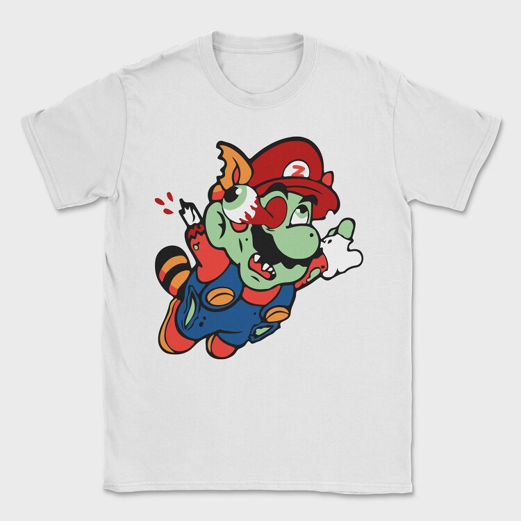 Zombie Mario, Tricou Barbati (Unisex)
