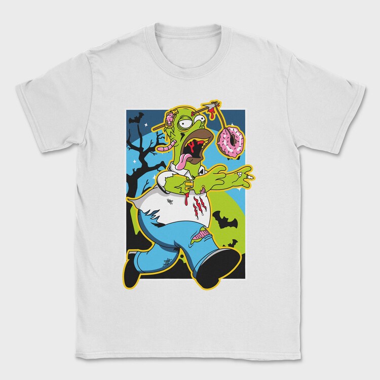 Zombie Donut Feast, Tricou Barbati (Unisex)