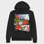 Wolf Howl Roar, Hanorac Oversize Barbati (Unisex)