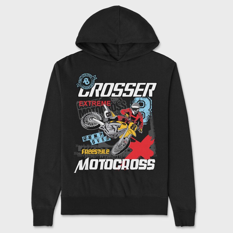 Freestyle Motocross Champ, Hanorac Oversize Barbati (Unisex)