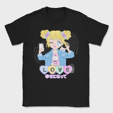 Love Cat Selfie, Tricou Barbati (Unisex)