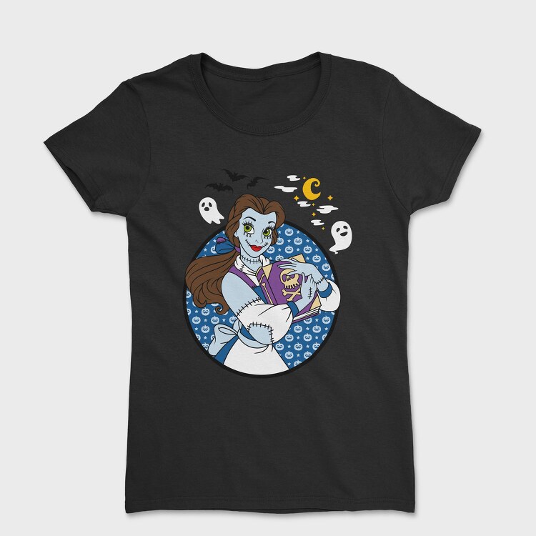 Skeleton Belle Book, Tricou Femei