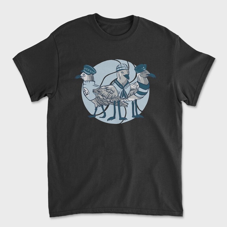 Seagulls Sailors, Tricou Barbati (Unisex)