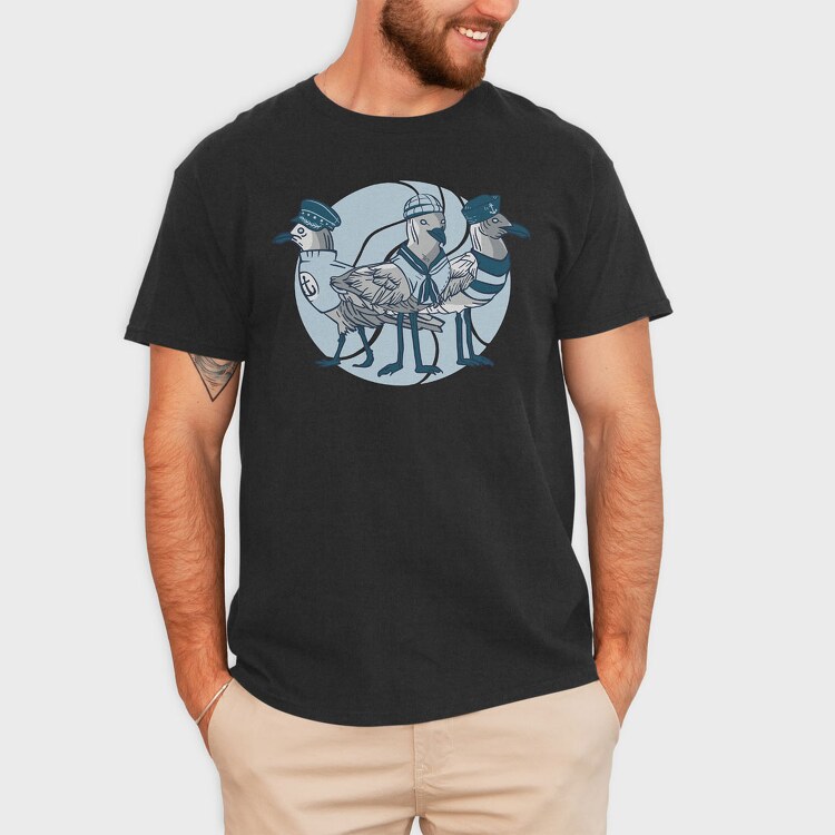 Seagulls Sailors, Tricou Barbati (Unisex)