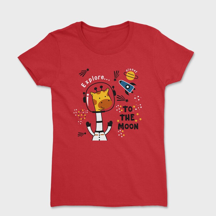 Giraffe Galaxy Explorer, Tricou Femei