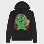 Skeleton Monster Feast, Hanorac Oversize Barbati (Unisex)