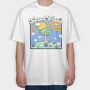 Good Vibes Mushroom, Tricou Oversize Barbati (Unisex)