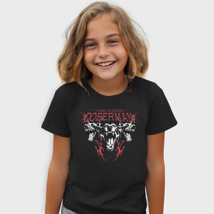Power Unleashed Doberman, Tricou Copii