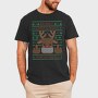 Reindeer Middle Finger Ugly Sweater, Tricou Barbati (Unisex)