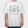 Botanical Flowers Vintage, Tricou Oversize Barbati (Unisex)