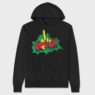 Middle Finger Vibes, Hanorac Oversize Barbati (Unisex)