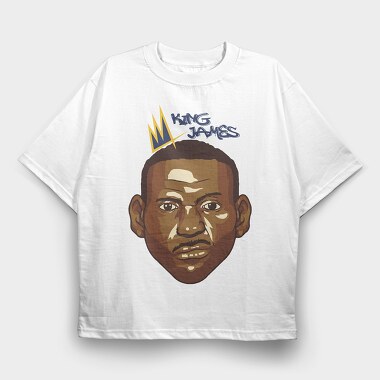 KING J, Tricou Oversize Barbati (Unisex)