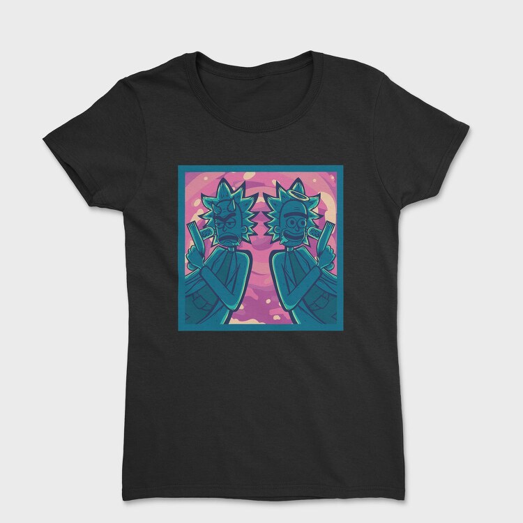 Rick And Morty Guns, Tricou Femei