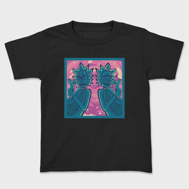 Rick And Morty Guns, Tricou Copii