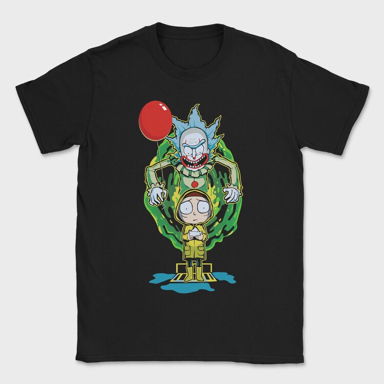Rick And Morty Clown, Tricou Barbati (Unisex)