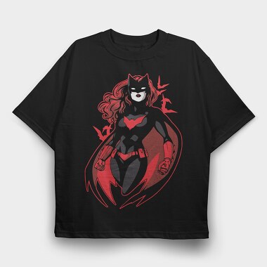 Red Wolf Howl, Tricou Oversize Barbati (Unisex)