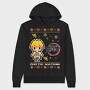 Pixelated Snowflake, Hanorac Oversize Barbati (Unisex)