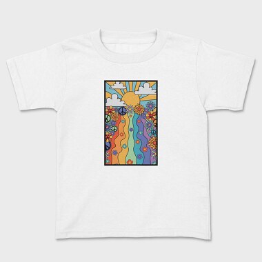 Peaceful Vibes Floral, Tricou Copii