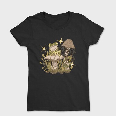Frog And Mushrooms On, Tricou Femei
