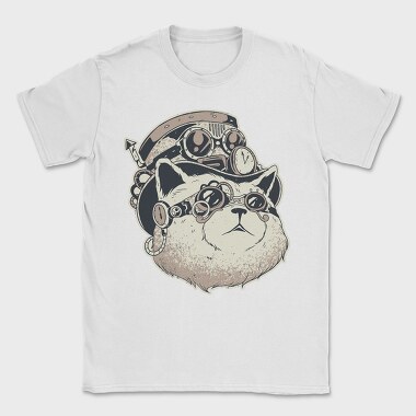 Pug Pilot Goggles, Tricou Barbati (Unisex)