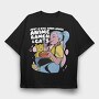 Ramen Cat Love, Tricou Oversize Barbati (Unisex)