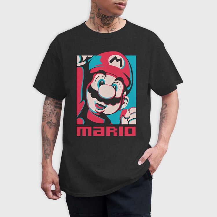 Mario Bros Design, Tricou Barbati (Unisex)