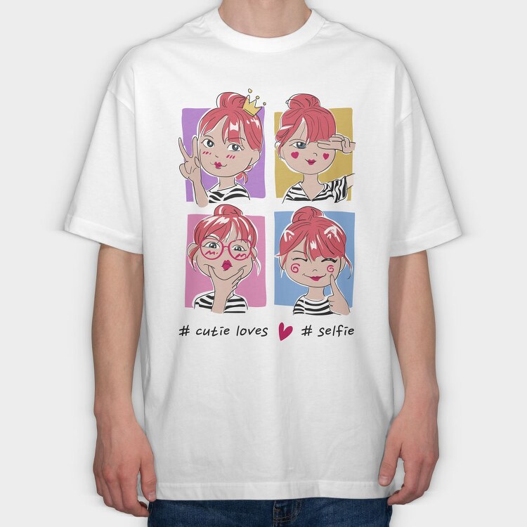 Red Hair Vibes, Tricou Oversize Barbati (Unisex)