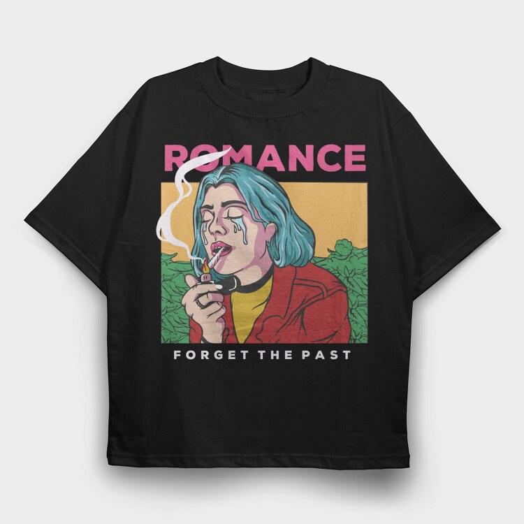 Romantic Smoke Escape, Tricou Oversize Barbati (Unisex)