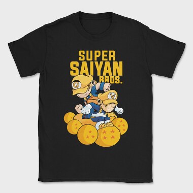 Saiyan Bros Gold, Tricou Barbati (Unisex)