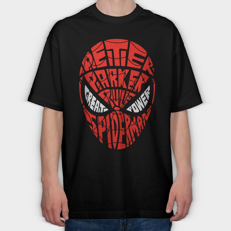 Peter Parker Spiderman, Tricou Oversize Barbati (Unisex)