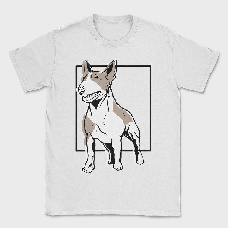 Bull Terrier Linear, Tricou Barbati (Unisex)