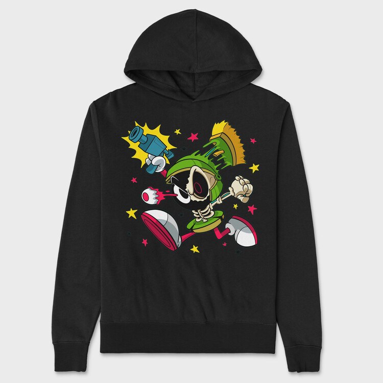 Skeleton Space Explorer, Hanorac Oversize Barbati (Unisex)