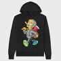 Skeleton Street Chic, Hanorac Oversize Barbati (Unisex)